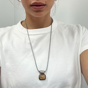 925 Sterling Silver Vintage Necklace Pendant String Necklace